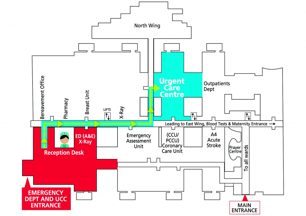 Russells Hall UCC and ED Map